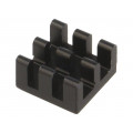 ICK BGA 11 X 11 X 6; Heatsink: extruded; black; L: 11mm; W: 11mm; H: 6mm; aluminium; FISCHER ELEKTRONIK ICK BGA 11 X 11 X 6; Heatsink: extruded; black; L: 11mm; W: 11mm; H: 6mm; aluminium; FISCHER ELEKTRONIK