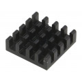 ICK BGA 19 X 19 X 6; Heatsink: extruded; black; L: 19mm; W: 19mm; H: 6mm; aluminium; FISCHER ELEKTRONIK ICK BGA 19 X 19 X 6; Heatsink: extruded; black; L: 19mm; W: 19mm; H: 6mm; aluminium; FISCHER ELEKTRONIK