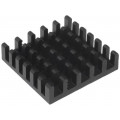 ICK BGA 23X23; Heatsink: extruded; black; L: 23mm; W: 23mm; H: 6mm; aluminium; FISCHER ELEKTRONIK ICK BGA 23X23; Heatsink: extruded; black; L: 23mm; W: 23mm; H: 6mm; aluminium; FISCHER ELEKTRONIK