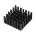 ICK BGA 23 X 23 X 10; Heatsink: extruded; black; L: 23mm; W: 23mm; H: 10mm; aluminium; FISCHER ELEKTRONIK ICK BGA 23 X 23 X 10; Heatsink: extruded; black; L: 23mm; W: 23mm; H: 10mm; aluminium; FISCHER ELEKTRONIK