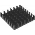 ICKBGA27X27; Heatsink: extruded; black; L: 27mm; W: 27mm; H: 6mm; aluminium; FISCHER ELEKTRONIK