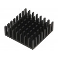 ICK BGA 29 X 29 X 10; Heatsink: extruded; black; L: 29mm; W: 29mm; H: 10mm; aluminium; FISCHER ELEKTRONIK ICK BGA 29 X 29 X 10; Heatsink: extruded; black; L: 29mm; W: 29mm; H: 10mm; aluminium; FISCHER ELEKTRONIK