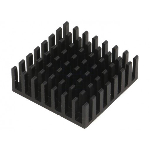 ICK BGA 29 X 29 X 10; Heatsink: extruded; black; L: 29mm; W: 29mm; H: 10mm; aluminium; FISCHER ELEKTRONIK