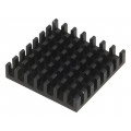 ICK BGA 29 X 29 X 6; Heatsink: extruded; black; L: 29mm; W: 29mm; H: 6mm; aluminium; FISCHER ELEKTRONIK ICK BGA 29 X 29 X 6; Heatsink: extruded; black; L: 29mm; W: 29mm; H: 6mm; aluminium; FISCHER ELEKTRONIK