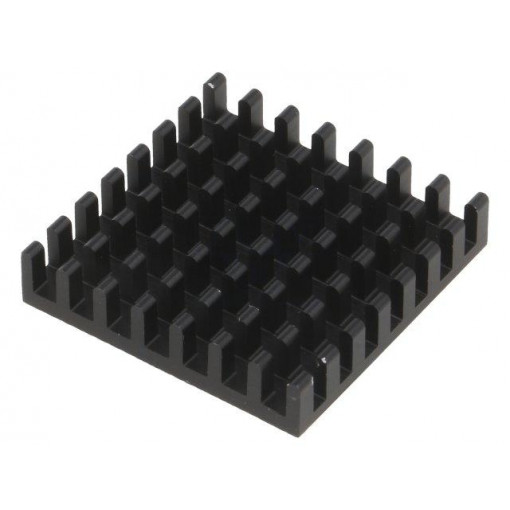 ICK BGA 29 X 29 X 6; Heatsink: extruded; black; L: 29mm; W: 29mm; H: 6mm; aluminium; FISCHER ELEKTRONIK