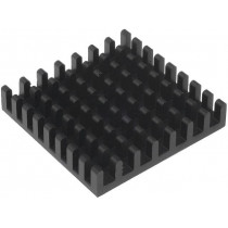 ICKBGA31X31; Heatsink: extruded; black; L: 31mm; W: 31mm; H: 6mm; aluminium; FISCHER ELEKTRONIK