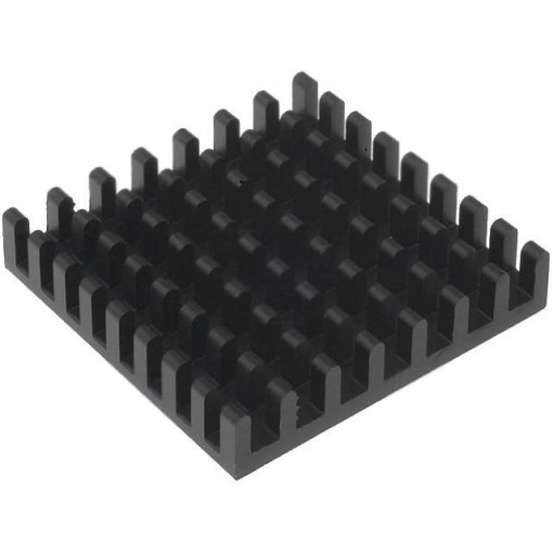 ICKBGA31X31; Heatsink: extruded; black; L: 31mm; W: 31mm; H: 6mm; aluminium; FISCHER ELEKTRONIK