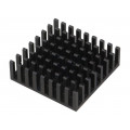 ICK BGA 31 X 31 X 10; Heatsink: extruded; black; L: 31mm; W: 31mm; H: 10mm; aluminium; FISCHER ELEKTRONIK ICK BGA 31 X 31 X 10; Heatsink: extruded; black; L: 31mm; W: 31mm; H: 10mm; aluminium; FISCHER ELEKTRONIK