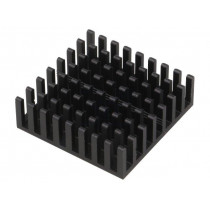 ICK BGA 31 X 31 X 10; Heatsink: extruded; black; L: 31mm; W: 31mm; H: 10mm; aluminium; FISCHER ELEKTRONIK