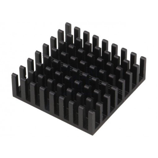 ICK BGA 31 X 31 X 10; Heatsink: extruded; black; L: 31mm; W: 31mm; H: 10mm; aluminium; FISCHER ELEKTRONIK