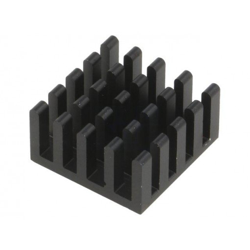 ICK BGA 33 X 33 X 10; Heatsink: extruded; black; L: 33mm; W: 33mm; H: 10mm; aluminium; FISCHER ELEKTRONIK