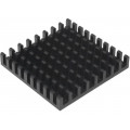 ICKBGA35X35; Heatsink: extruded; black; L: 35mm; W: 35mm; H: 6mm; aluminium; FISCHER ELEKTRONIK