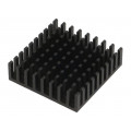 ICK BGA 35 X 35 X 10; Heatsink: extruded; black; L: 35mm; W: 35mm; H: 10mm; aluminium; FISCHER ELEKTRONIK ICK BGA 35 X 35 X 10; Heatsink: extruded; black; L: 35mm; W: 35mm; H: 10mm; aluminium; FISCHER ELEKTRONIK