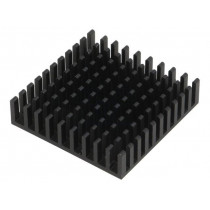 ICK BGA 40 X 40 X 10; Heatsink: extruded; black; L: 40mm; W: 40mm; H: 10mm; aluminium; FISCHER ELEKTRONIK