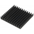 ICK BGA 42,5 X 45; Heatsink: extruded; black; L: 42.5mm; W: 45mm; H: 6mm; aluminium; FISCHER ELEKTRONIK ICK BGA 42,5 X 45; Heatsink: extruded; black; L: 42.5mm; W: 45mm; H: 6mm; aluminium; FISCHER ELEKTRONIK