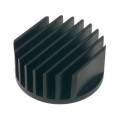 ICKLEDR32X14; Heatsink; LED; Ø: 32mm; H: 14mm; 15.71K/W; Colour: black; FISCHER ELEKTRONIK
