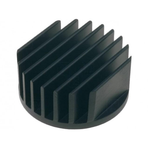 ICKLEDR32X14; Heatsink; LED; Ø: 32mm; H: 14mm; 15.71K/W; Colour: black; FISCHER ELEKTRONIK