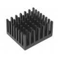 ICKPGA11X11; Heatsink: extruded; black; L: 24.76mm; W: 27.95mm; H: 15.24mm; FISCHER ELEKTRONIK