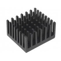 ICKPGA11X11; Heatsink: extruded; black; L: 24.76mm; W: 27.95mm; H: 15.24mm; FISCHER ELEKTRONIK