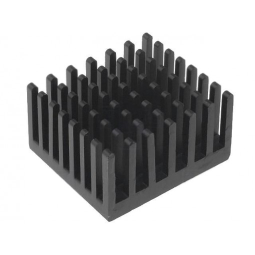 ICKPGA11X11; Heatsink: extruded; black; L: 24.76mm; W: 27.95mm; H: 15.24mm; FISCHER ELEKTRONIK