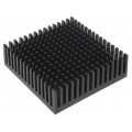 ICKPGA20X20; Heatsink: extruded; black; L: 50.8mm; W: 50.8mm; H: 16.51mm; anodized; FISCHER ELEKTRONIK