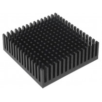 ICKPGA20X20; Heatsink: extruded; black; L: 50.8mm; W: 50.8mm; H: 16.51mm; anodized; FISCHER ELEKTRONIK