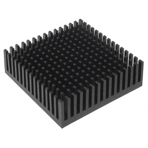 ICKPGA20X20; Heatsink: extruded; black; L: 50.8mm; W: 50.8mm; H: 16.51mm; anodized; FISCHER ELEKTRONIK