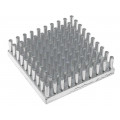ICKS36X36X10; Heatsink; LED; L: 36mm; W: 36mm; H: 10mm; 4.7K/W; FISCHER ELEKTRONIK