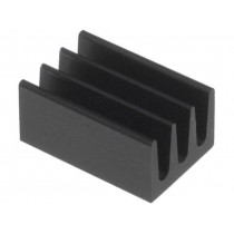 ICKSMDA10SA; Heatsink: extruded; black; L: 10mm; W: 6.3mm; H: 4.8mm; 75K/W; FISCHER ELEKTRONIK