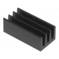 ICKSMDA13SA; Heatsink: extruded; black; L: 13mm; W: 6.3mm; H: 4.8mm; 63K/W; FISCHER ELEKTRONIK
