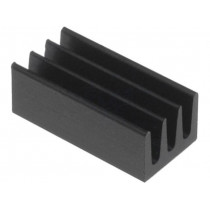 ICKSMDA13SA; Heatsink: extruded; black; L: 13mm; W: 6.3mm; H: 4.8mm; 63K/W; FISCHER ELEKTRONIK