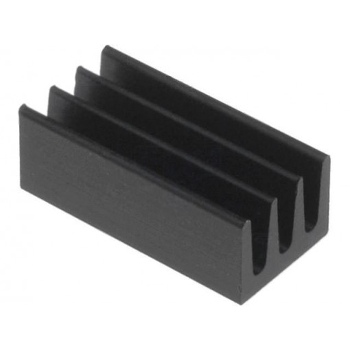 ICKSMDA13SA; Heatsink: extruded; black; L: 13mm; W: 6.3mm; H: 4.8mm; 63K/W; FISCHER ELEKTRONIK