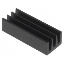 ICKSMDA17SA; Heatsink: extruded; black; L: 17mm; W: 6.3mm; H: 4.8mm; 51K/W; FISCHER ELEKTRONIK