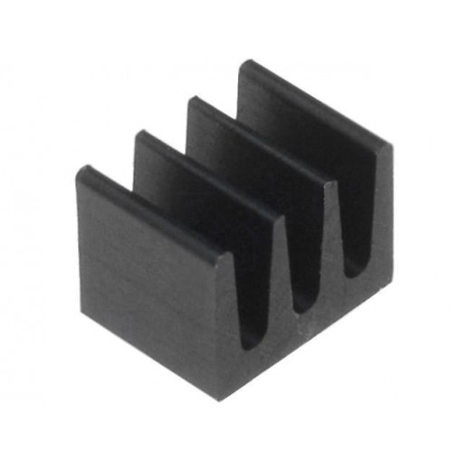 ICKSMDA5SA; Heatsink: extruded; black; L: 5mm; W: 6.3mm; H: 4.8mm; 123K/W; FISCHER ELEKTRONIK