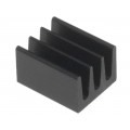 ICKSMDA8SA; Heatsink: extruded; black; L: 8mm; W: 6.3mm; H: 4.8mm; 87K/W; anodized; FISCHER ELEKTRONIK