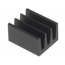 ICKSMDA8SA; Heatsink: extruded; black; L: 8mm; W: 6.3mm; H: 4.8mm; 87K/W; anodized; FISCHER ELEKTRONIK