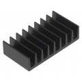 ICKSMDB10SA; Heatsink: extruded; black; L: 10mm; W: 19mm; H: 4.8mm; 35K/W; anodized; FISCHER ELEKTRONIK
