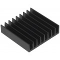 ICKSMDB19SA; Heatsink: extruded; black; L: 19mm; W: 19mm; H: 4.8mm; 22K/W; anodized; FISCHER ELEKTRONIK