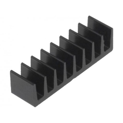 ICKSMDB5SA; Heatsink: extruded; black; L: 5mm; W: 19mm; H: 4.8mm; 56K/W; aluminium; FISCHER ELEKTRONIK