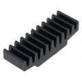 ICKSMDC10SA; Heatsink: extruded; black; L: 10mm; W: 30mm; H: 7.5mm; 26K/W; anodized; FISCHER ELEKTRONIK