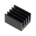 ICKSMDF10SA; Heatsink: extruded; black; L: 10mm; W: 8mm; H: 6mm; 71K/W; aluminium; FISCHER ELEKTRONIK