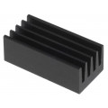 ICKSMDF17SA; Heatsink: extruded; black; L: 17mm; W: 8mm; H: 6mm; 42K/W; aluminium; FISCHER ELEKTRONIK