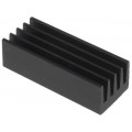 ICKSMDF21SA; Heatsink: extruded; black; L: 21mm; W: 8mm; H: 6mm; 33K/W; aluminium; FISCHER ELEKTRONIK