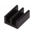 ICKSMDG13SA; Heatsink: extruded; black; L: 13mm; W: 10mm; H: 6mm; 61K/W; aluminium; FISCHER ELEKTRONIK
