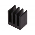ICKSMDK10SA; Heatsink: extruded; black; L: 10mm; W: 13.5mm; H: 15.24mm; 23.4K/W; FISCHER ELEKTRONIK