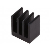 ICKSMDK10SA; Heatsink: extruded; black; L: 10mm; W: 13.5mm; H: 15.24mm; 23.4K/W; FISCHER ELEKTRONIK