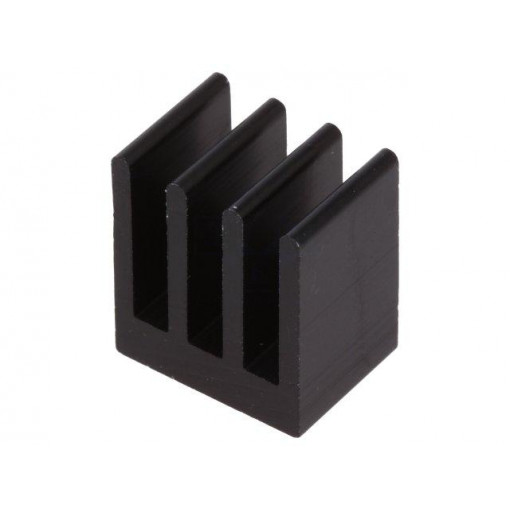 ICKSMDK10SA; Heatsink: extruded; black; L: 10mm; W: 13.5mm; H: 15.24mm; 23.4K/W; FISCHER ELEKTRONIK