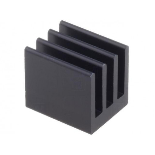 ICK SMD K 17 SA; Heatsink: extruded; black; L: 17mm; W: 13.5mm; H: 15.24mm; 19.4K/W; FISCHER ELEKTRONIK