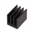ICKSMDK19SA; Heatsink: extruded; black; L: 19mm; W: 13.5mm; H: 15.24mm; 18K/W; FISCHER ELEKTRONIK