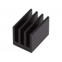 ICKSMDK19SA; Heatsink: extruded; black; L: 19mm; W: 13.5mm; H: 15.24mm; 18K/W; FISCHER ELEKTRONIK